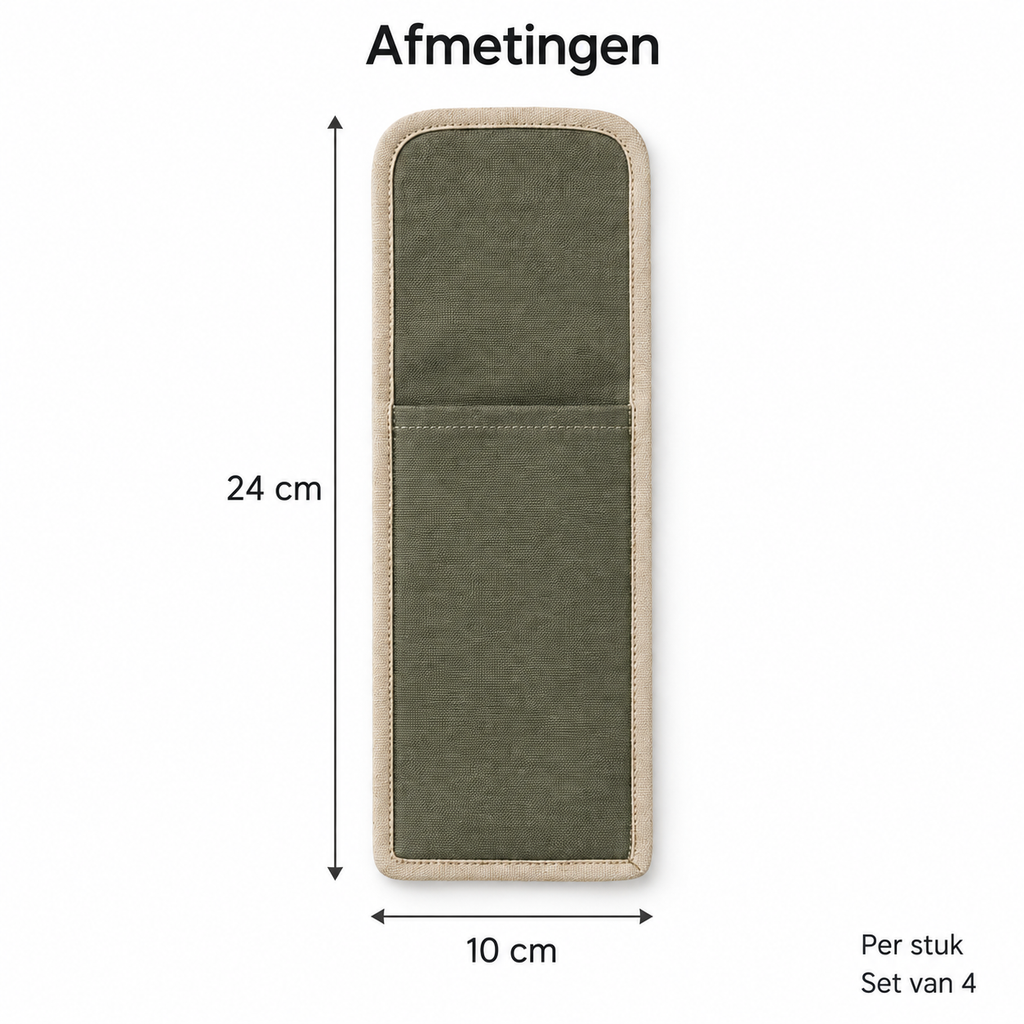 Lijnzak Bestekhouders Set van 4